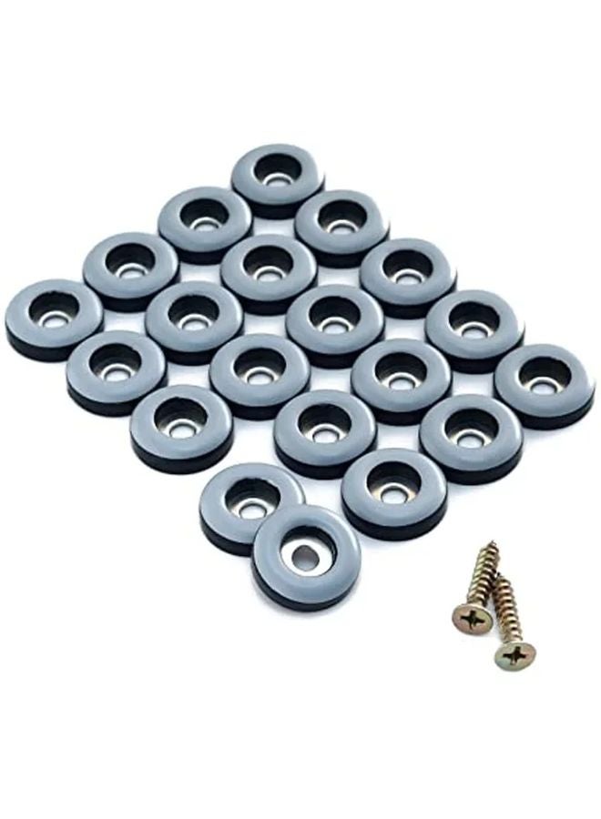 3 4 بوصة في عبوة من 20 منزلق أثاث متين منزلقات PTFE للكراسي حامي للأرضيات - Image 2