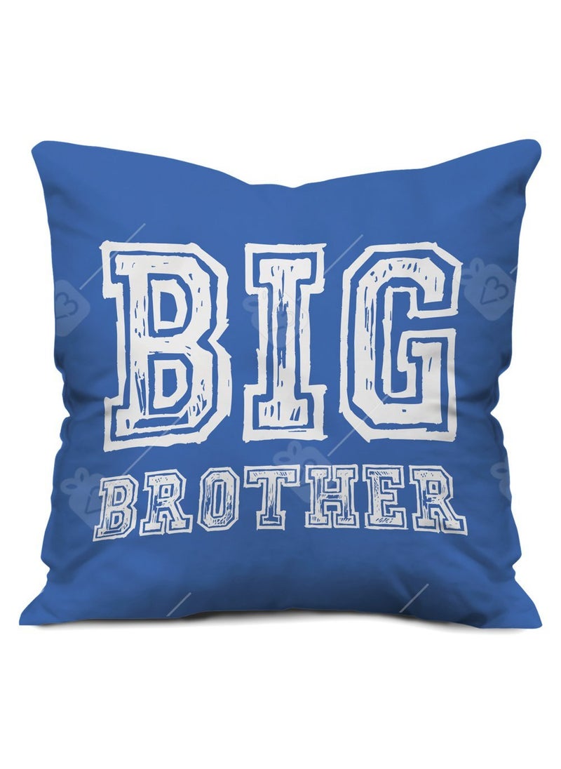 Indigifts Indigifts Rakshabandhan Gifts for Brother Big Brother Quote Printed Cushion 12"x12" with Filler, Mug 330 ml, Rudraksha Rakhi for Brother, Roli & Greeting Card - Raksha Bandhan Gift  - Image 2