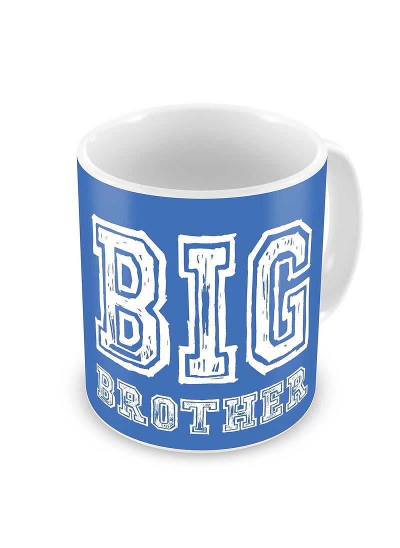 Indigifts Indigifts Rakshabandhan Gifts for Brother Big Brother Quote Printed Cushion 12"x12" with Filler, Mug 330 ml, Rudraksha Rakhi for Brother, Roli & Greeting Card - Raksha Bandhan Gift  - Image 3