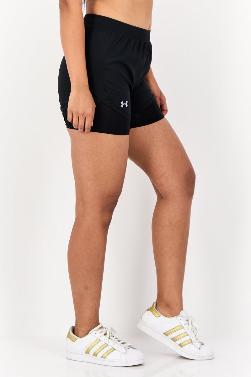 UNDER ARMOUR Women Sportswear Fit Training Shorts, Black - Image 2
