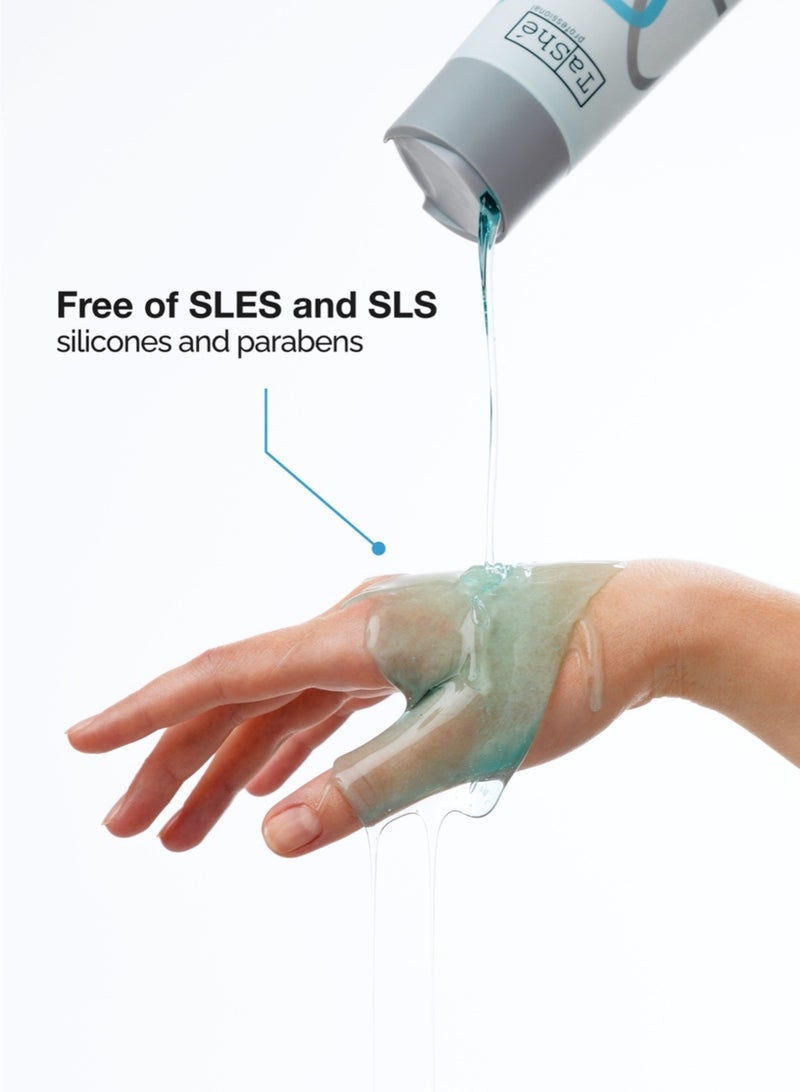 تاش شامبو فلاريو خالٍ من الكبريتات للشعر "FRESH & DETOX" من TaShe Professional، يعيد ترميم الشعر بعمق، يقوّي الشعر، يحارب القشرة، مناسب لجميع أنواع الشعر، 300 مل. - Image 3