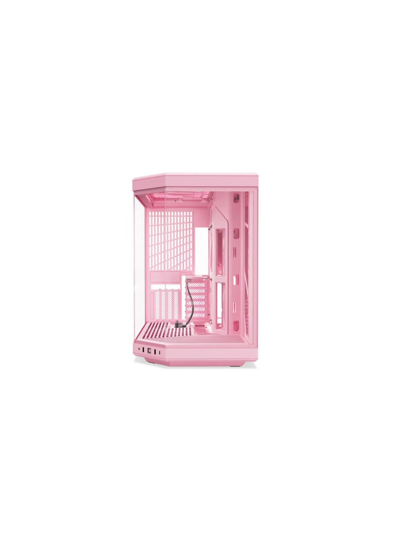 HYTE HYTE Y70 Modern Aesthetic Dual Chamber ATX Mid-Tower Case - Strawberry Milk  - Image 5