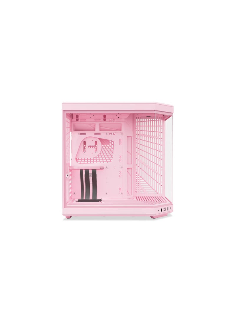 HYTE HYTE Y70 Modern Aesthetic Dual Chamber ATX Mid-Tower Case - Strawberry Milk  - Image 4