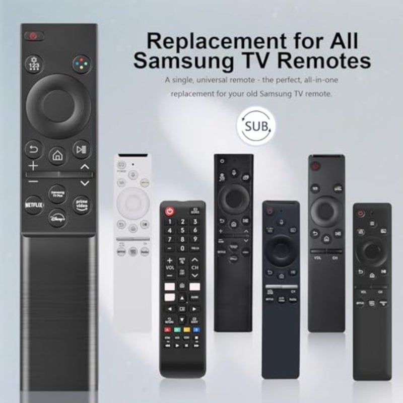 Samsung TV remote replacement for CU7000/DU7200, BN59-01388A, universal for 20152025 Crystal UHD/Frame/QLED/OLED/Neo QLED Smart TVs, ABS plastic, black, plug-and-play compatibility - Image 3