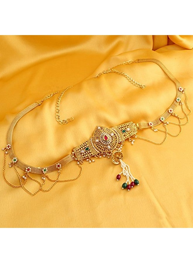 Sukkhi سُكّهي حزام كمر مذهل مطلي بالذهب للنساء - Image 2