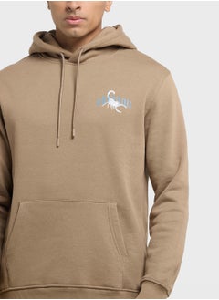 Only & Sons Bernie Drawstring Pocket Detail Hoodie  - Image 3