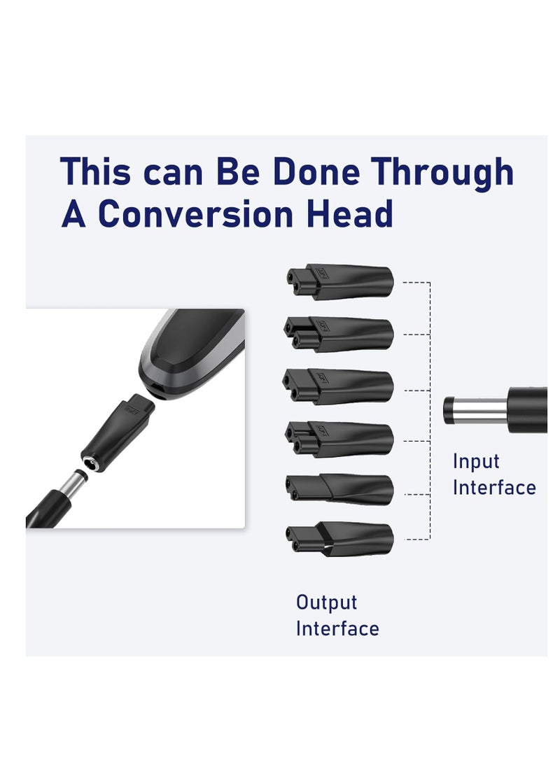 أوزيغالور - 7 عبوات أسلاك طاقة USB 5 فولت لأدوات قص الشعر الكهربائية، وآلات تشذيب اللحية، وآلات الحلاقة، وأدوات التجميل، والمصابيح. - Image 1