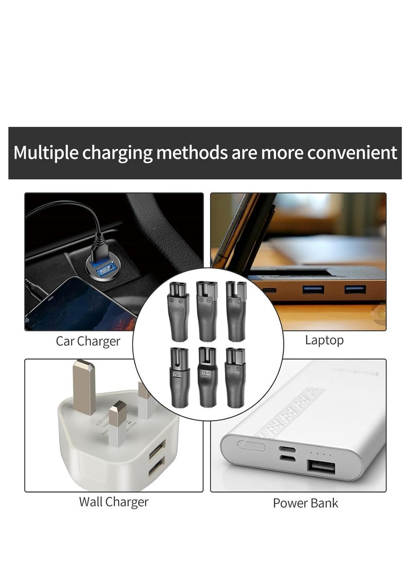 أوزيغالور - 7 عبوات أسلاك طاقة USB 5 فولت لأدوات قص الشعر الكهربائية، وآلات تشذيب اللحية، وآلات الحلاقة، وأدوات التجميل، والمصابيح. - Image 1