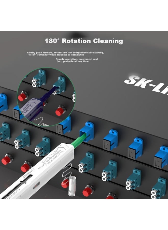 Sk-link Fiber Optic Cleaver Pen Coupler Optical Module Fiber Optic Cleaner, 1.25mm Push-on Type - Image 2