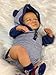Zero Pam Black Reborn Baby Dolls 19 Inch Realistic Baby DollReal Looking Black Boy Doll That Look RealSleeping African American Silicone Newborn Babies for Girls Boys Toys - Image 4