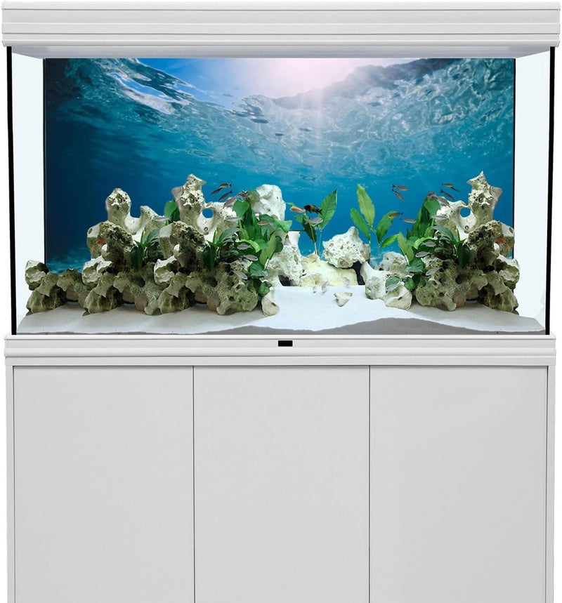 AWERT 48x24 inches Vinyl Undersea Ocean Floor Aquarium Background Tropical Tank Background - Image 2