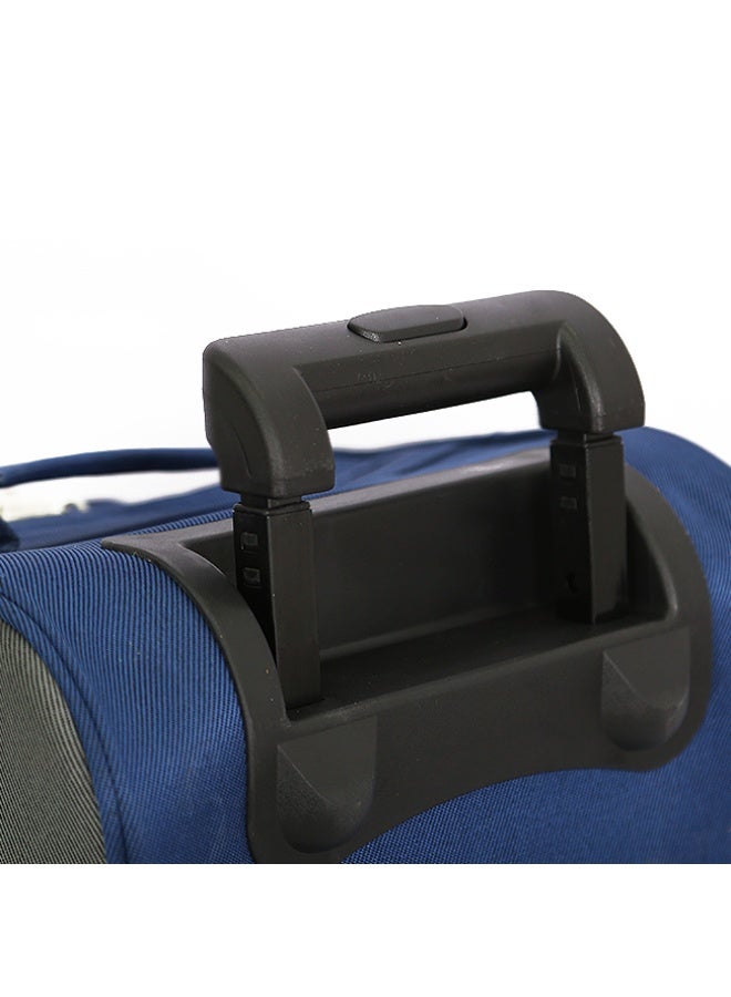 DILIXI مجموعة حقائب دافليكس، 3 قطع، زرقاء، قماش أكسفورد ناعم، مزودة بعجلات ومقبض تلسكوبي - Image 3