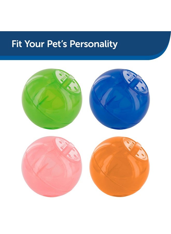 بيت سيف كرة التغذية البطيئة Slimcat من PetSafe للقطط - لعبة ألغاز تفاعلية لقطتك - املأها بالطعام والمكافآت - رائعة للعب في الأماكن المغلقة للقطط الصغيرة والقطط البالغة، مع التحكم في الحصص والأكل السريع (أزرق) - Image 5
