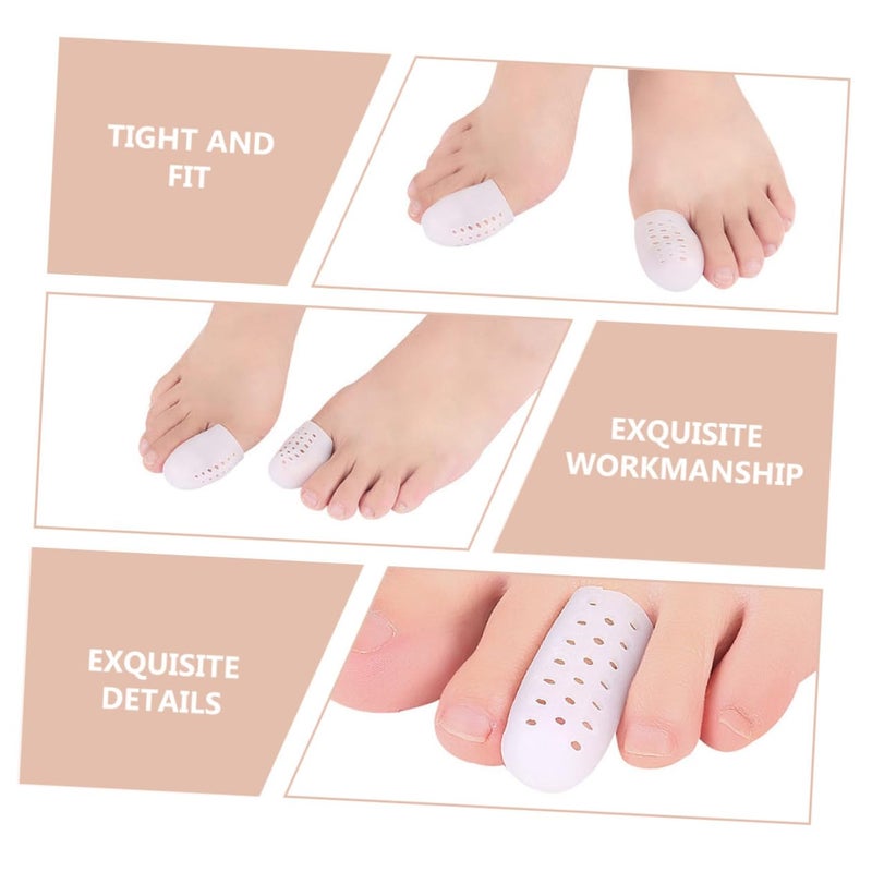 Sebs Material Toe Protectors 6 Pairs Anti Wear Covers And Forefoot Separators For High Heels Daily Foot Support - Image 4