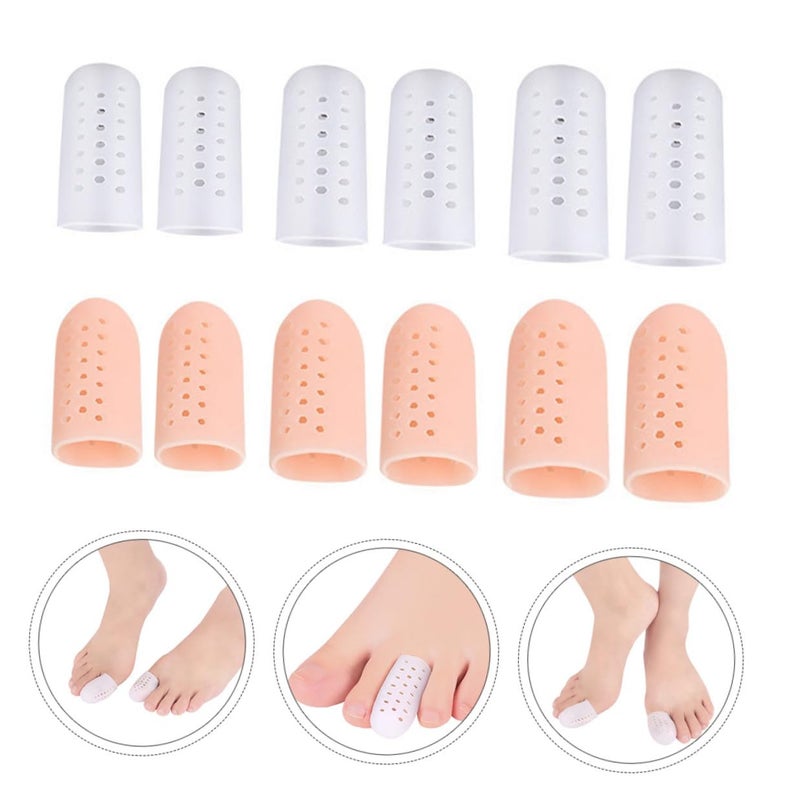 Sebs Material Toe Protectors 6 Pairs Anti Wear Covers And Forefoot Separators For High Heels Daily Foot Support - Image 5
