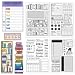CHGCRAFT 4 Sheets 4 Styles Books Clear Stamps Labels Transparent Stamps Diary Silicone Clear Stamp Seals for DIY Scrapbooking Photo Album Decoration 4363 inch - Image 2