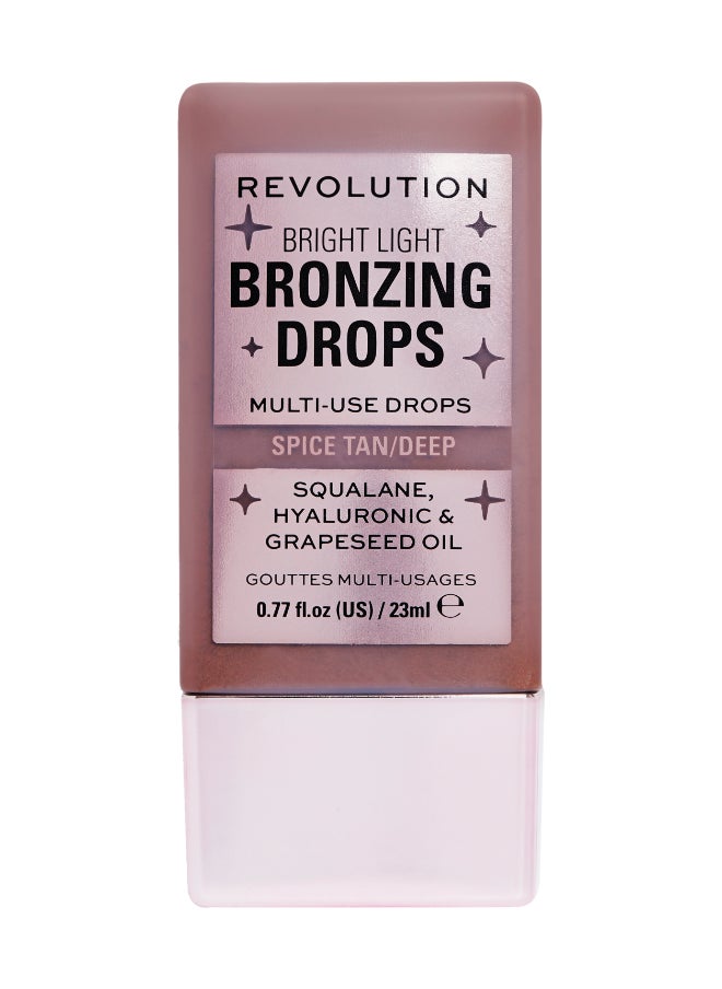 REVOLUTION Bright Light Bronzing Drops Deep Bronze Summer Spice  - Image 1