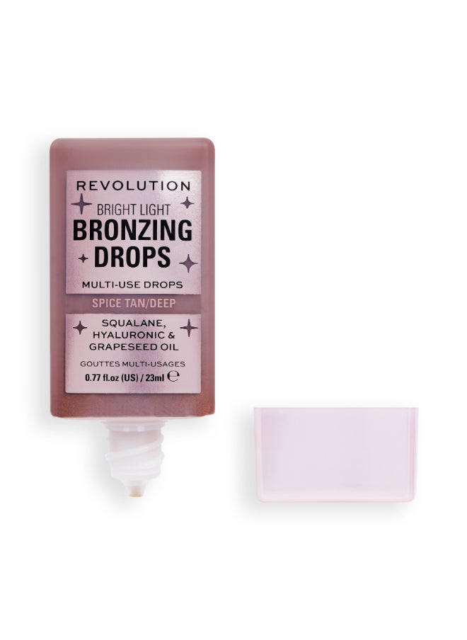 REVOLUTION Bright Light Bronzing Drops Deep Bronze Summer Spice  - Image 2
