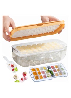 Anmi Ice Cube Tray ,with Lid 48 Grids (Yellow)  - Image 1
