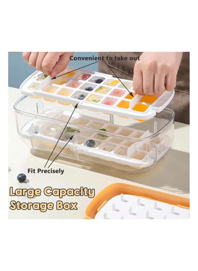 Anmi - Ice Cube Tray ,with Lid 48 Grids (Yellow) - Image 1
