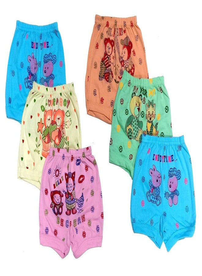 MIKONIKO Baby Girls & Baby Boys Soft Cotton Brief Panty Innerwear Drawer Comfortable & Regular Fit Bloomers for Kids Unisex-Child's Cotton Bloomers_2-3 Years Multicolour - Image 1