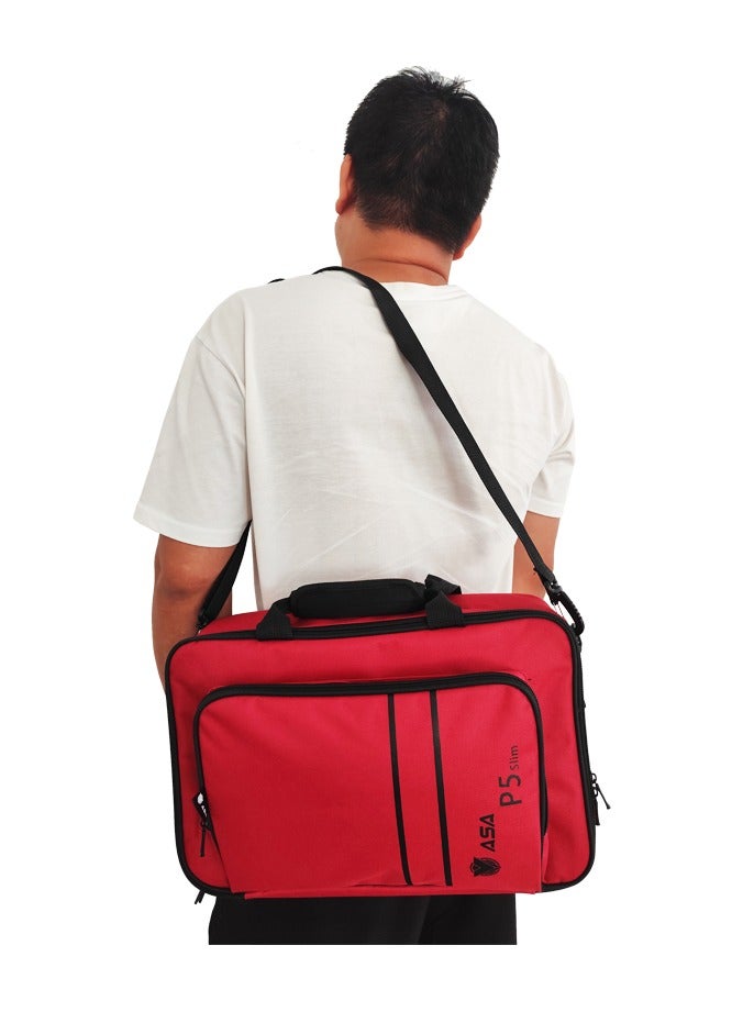 أيه أس أيه حقيبة حمل لجهاز PS5 Slim Edition، حقيبة تخزين مقبض وحدة التحكم في الألعاب، حقيبة حماية، وحدات تحكم، قاعدة وملحقات، مقاومة للصدمات، ومقاومة للماء والخدش - Image 3