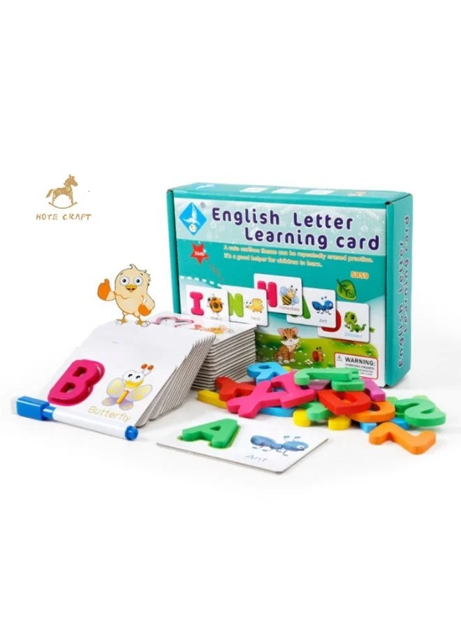 Generic  Educational Alphabet Learning Cards for Kids – Erasable Handwriting Practice Set  | Best Price UAE