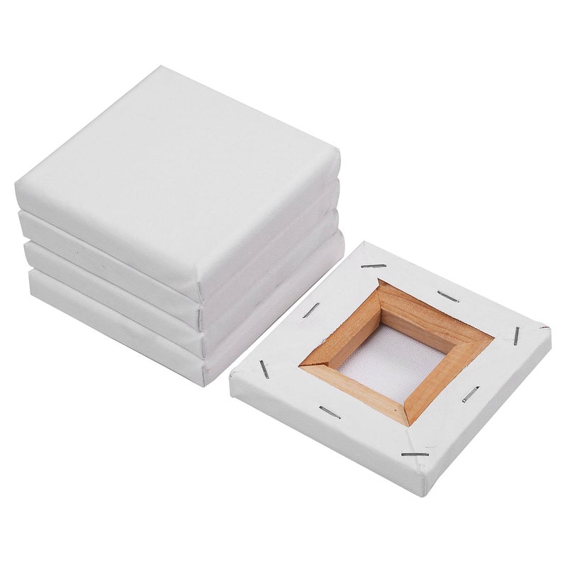 SL crafts قماش صغير ممتد مقاس 4 × 4 بوصة (1 من 6 لوحات قماشية صغيرة) - Image 1
