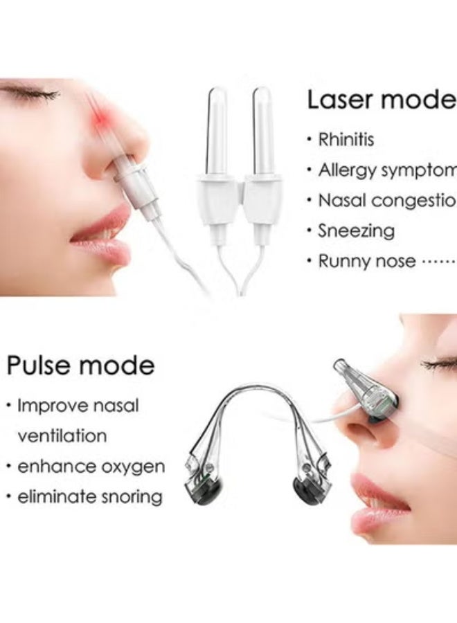 ارواق علاج الأنف جهاز علاج التهاب الأنف التهاب الجيوب الأنفية الإغاثة جهاز علاج الأنف منخفض التردد الليزر العلاجي تدليك الرعاية الصحية - Image 2
