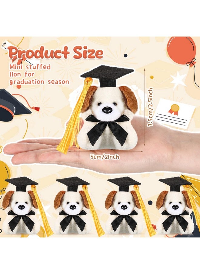 Gejoy Gejoy 24 Pcs Graduation Mini Dog Stuffed Animal Tiny Congrats Grad Doll Small Soft Plush Animal Keychain with Graduation Cap for Kindergartners College High School Graduation Gifts Party Favors  - Image 5