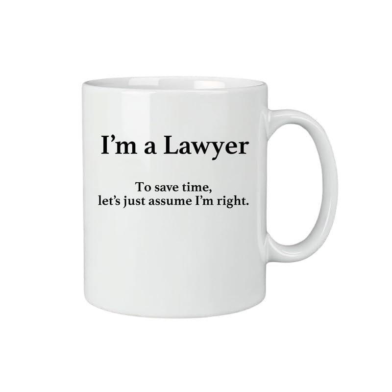 KNITROOT Ceramic Coffee Mug Microwave Safe Im a Lawyer Print Premium Ceramic Mug Tea Mug Milk Mug Cup for Gift Best Return Gift Best Gift White Mug 250ml85oz - Image 2