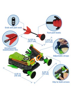 Zing Air Storm Wrist Bow Pack - Includes 2 Wrist Bows, 6 Arrows And 1 Target, Launches Up To 45 Feet, Safe For Indoor Play  - Image 3