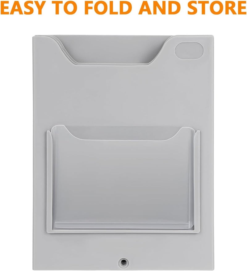 Attendance Cards Organizer Rack for Warehouse Supplies Multi-pocket Material Card Holder for Timecards and Classification Labels Practical Storage Display for Office Home and - Image 3