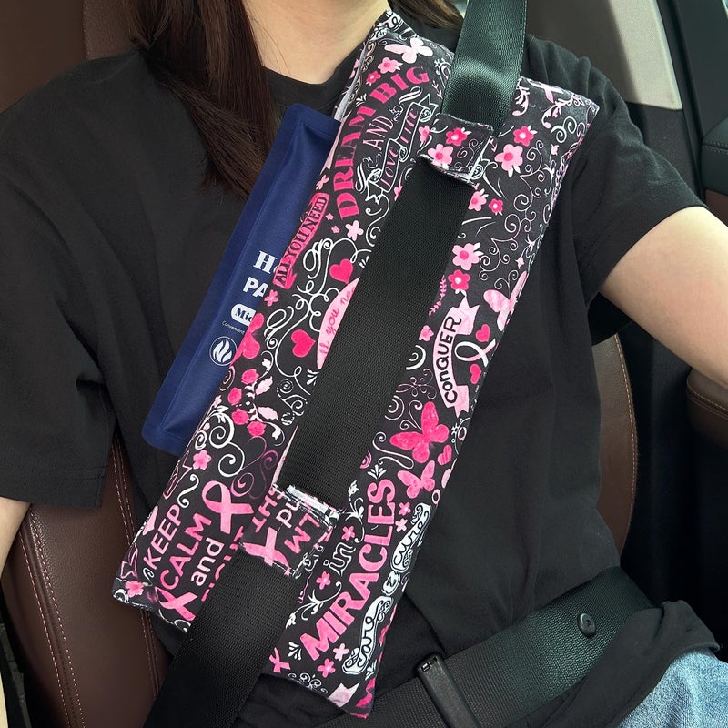 Mastectomy PillowSeatbelt Cushion Post Heart Surgery Seatbelt Pillowhysterectomy recoveryc section Recoverychemo port pillowPacemaker Seatbelt ProtectionGreat Breast Cancer Gifts for Women