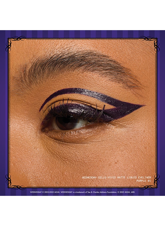 NYX PROFESSIONAL MAKEUP Wednesday Cello Vivid Matte Liquid Eyeliner - Image 3