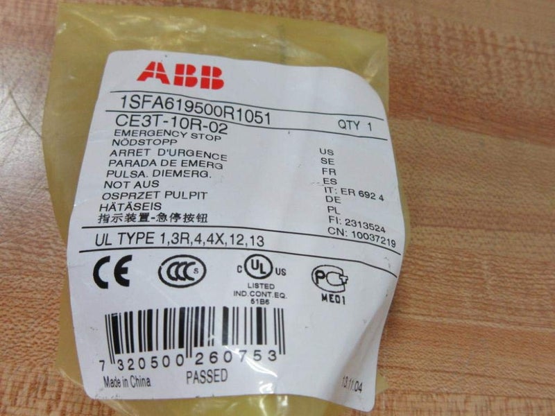 ABB CE3T10R02 Push Button Switch 30 mm Twist Release 2 NC Red - Image 2