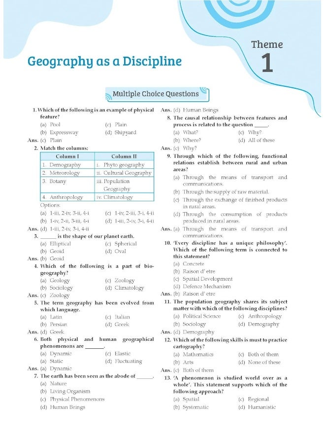 Oswal - Gurukul Geography Most Likely CBSE Question Bank for Class 11 Exam 2024 - Chapterwise & Categorywise, Competency Focused Qs, NCERT Qs, Case, Assertion & Reasoning