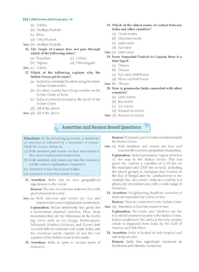 Oswal - Gurukul Geography Most Likely CBSE Question Bank for Class 11 Exam 2024 - Chapterwise & Categorywise, Competency Focused Qs, NCERT Qs, Case, Assertion & Reasoning