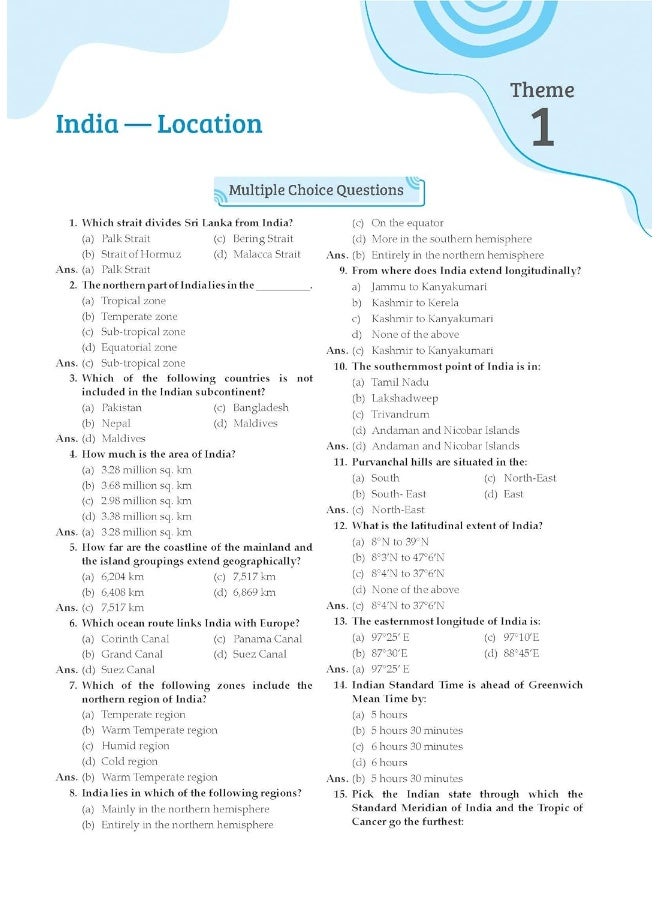 Oswal - Gurukul Geography Most Likely CBSE Question Bank for Class 11 Exam 2024 - Chapterwise & Categorywise, Competency Focused Qs, NCERT Qs, Case, Assertion & Reasoning