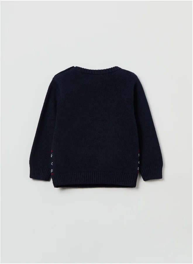 او في اس Ovs Baby Boy  Mickey Mouse Knitted Jumper