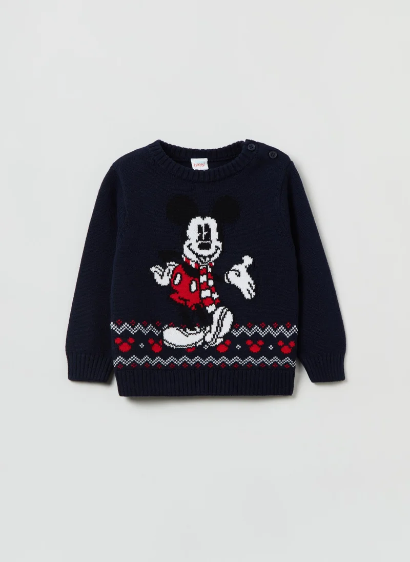 Ovs Ovs Baby Boy  Mickey Mouse Knitted Jumper