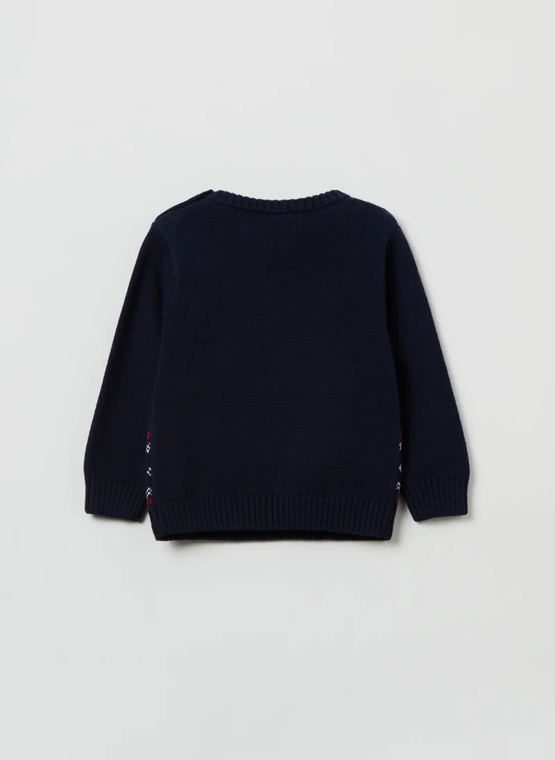 او في اس Ovs Baby Boy  Mickey Mouse Knitted Jumper