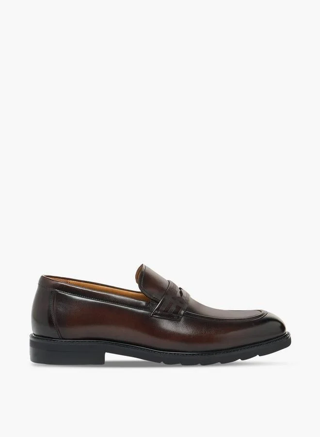 Duchini Men Leather Penny Loafers