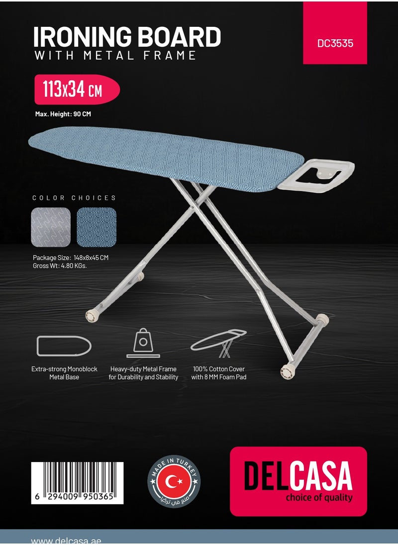 DELCASA Delcasa Ironing Board with Metal Frame- DC3535  - Image 2