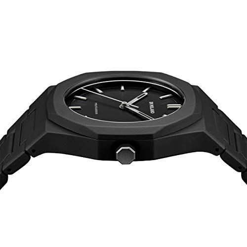 D1 Milano Polycarbon Unisex Luxury Watch, Polycarbonate Quartz Movement, Polycarbonate Strap, 50M Water Resistant Timepiece, Black Dial, 2 Years Warranty - PCBJ11 - Image 2