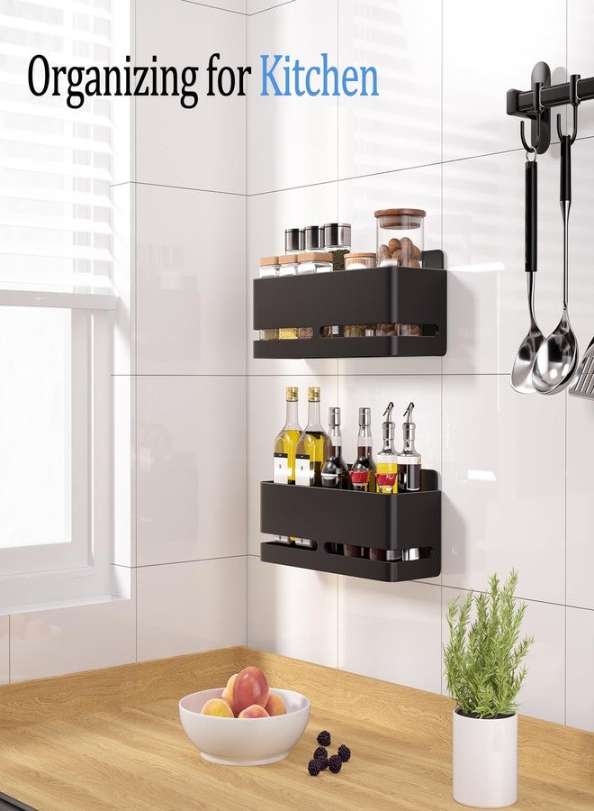 YESENT Shower Caddy,2-Pack Shower Shelf,no Drill Shower Organizer(Black) - Image 4