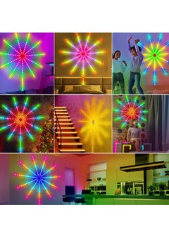 Rabos irework LED Strip Lights, Fireworks Light Strip with Music Sync Timer Mode, RGB Dream Color Firework Wall Led Lights with Remote and App Control, Timing Function for Home Party Decor  - Image 5