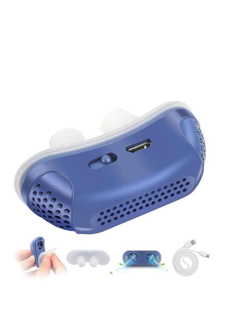 Plan A Electric Anti Snoring Device, Double Vents Improve Sleep Breathing - Sleep Apnea Treatment - Suitable for Men and Women - Portable and Easy to Use, USB Rechargeable, Quiet and Comfortable Sleep - Image 1