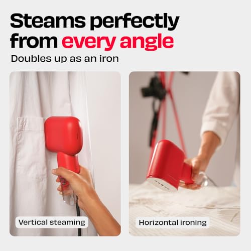 NUUK STROM GO V2 Super Compact and Lightweight Travel Garment Steamer For Clothes | FREE Heat Resistant Travel Pouch | Vertical & Horizontal Steaming | 20g/min Steam | 30 Sec Heat Up - Image 4