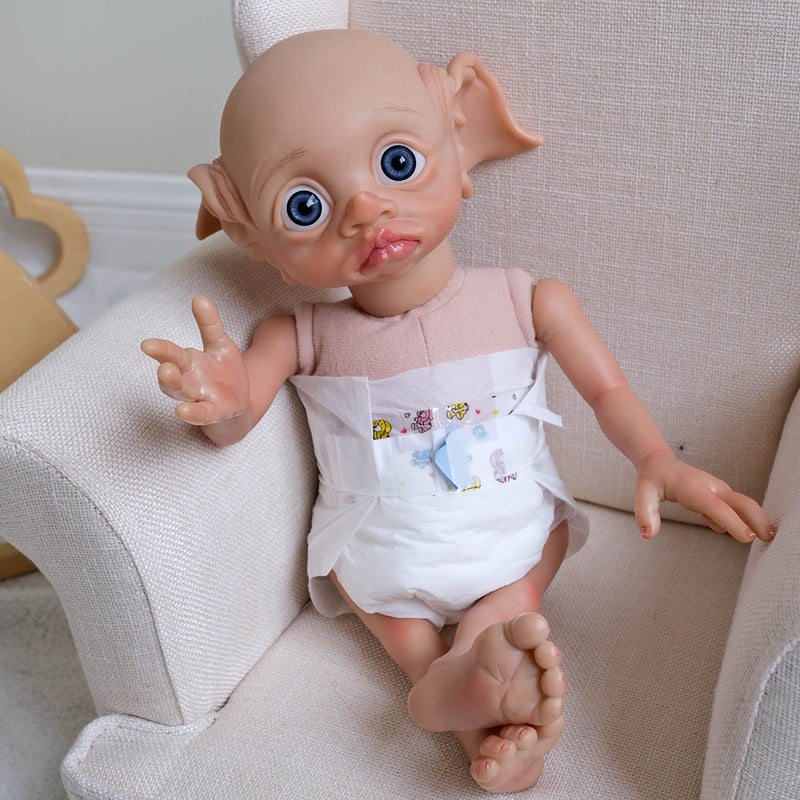 iCradle 17 Inch Handmade Reborn Elf Baby Fairy Doll Girl Reborn Fantasy Art Collectible Angel Baby Dolls - Image 5